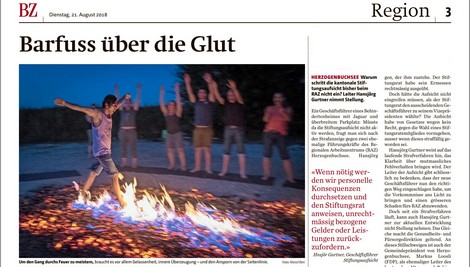 Erfahrungsbericht Feuerlaufen Bernerzeitung vom Feuerlaufseminar